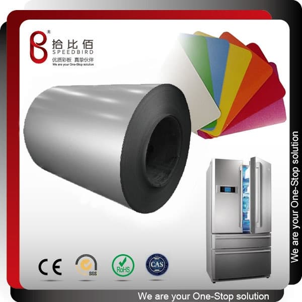 PVC film laminated metal sheets for refrigerator door panel